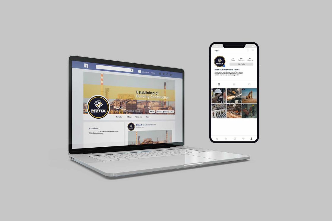 Portofolio Branding Sosial Media RUZTEK